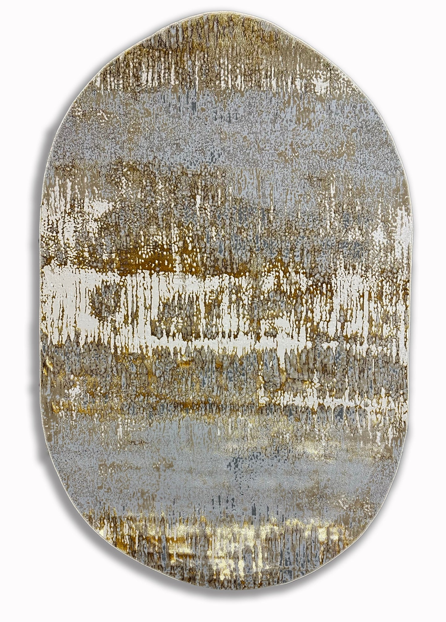 Maximus 02427C00 Gold Viscose Oval – Rug Factory Plus