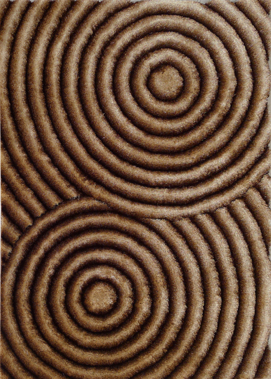 Soft Three Dimensional Polyester Viscose Hand Tufted 3D 313 Shag Area Rug by Rug Factory Plus