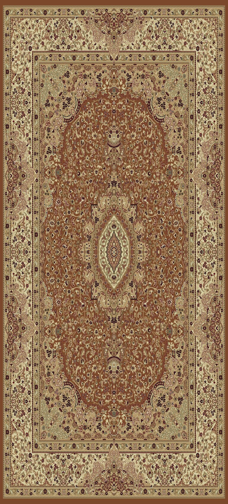 Persian Design 1.5 Million Point Heatset Tabriz 3695 Area Rug by Rug Factory Plus - Rug Factory Plus