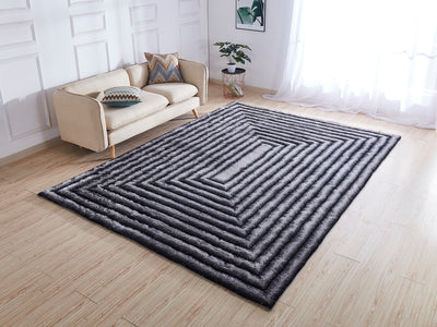 Soft Three Dimensional Polyester Viscose Hand Tufted 3D 305 Shag Area Rug by Rug Factory Plus - Rug Factory Plus