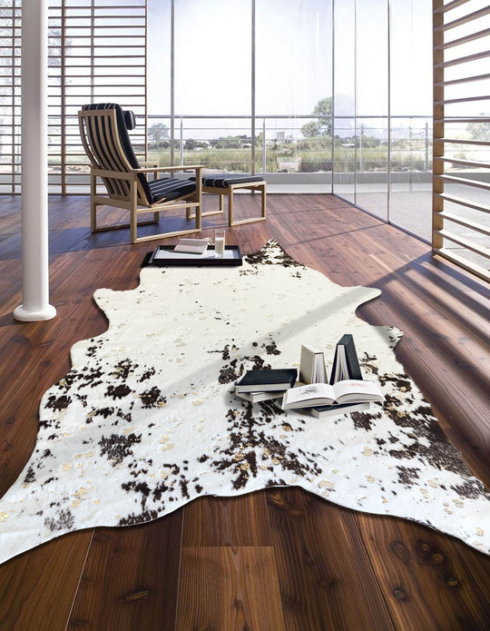 Modern Rustic Faux Fur Art Hide Metallic by Rug Factory Plus - Rug Factory Plus