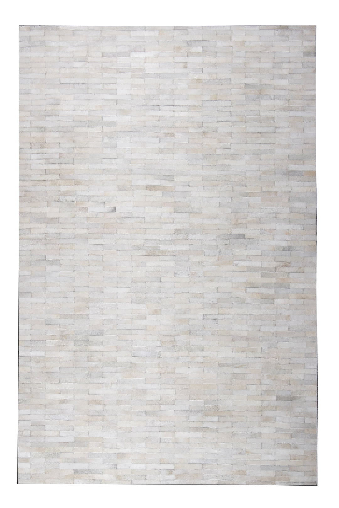 Durable Handmade Natural Leather Patchwork Cowhide Brick Area Rugs by Rug Factory Plus - Rug Factory Plus