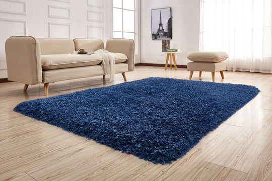 Modern Multi-textural Appx. 3" High Pile Crystal Shag Area Rug by Rug Factory Plus - Rug Factory Plus