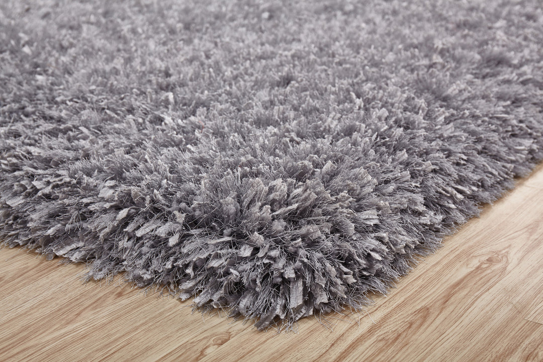 Modern Multi-textural Appx. 3" High Pile Crystal Shag Area Rug by Rug Factory Plus - Rug Factory Plus