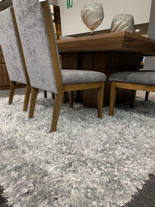 Modern Multi-textural Appx. 3" High Pile Crystal Shag Area Rug by Rug Factory Plus - Rug Factory Plus