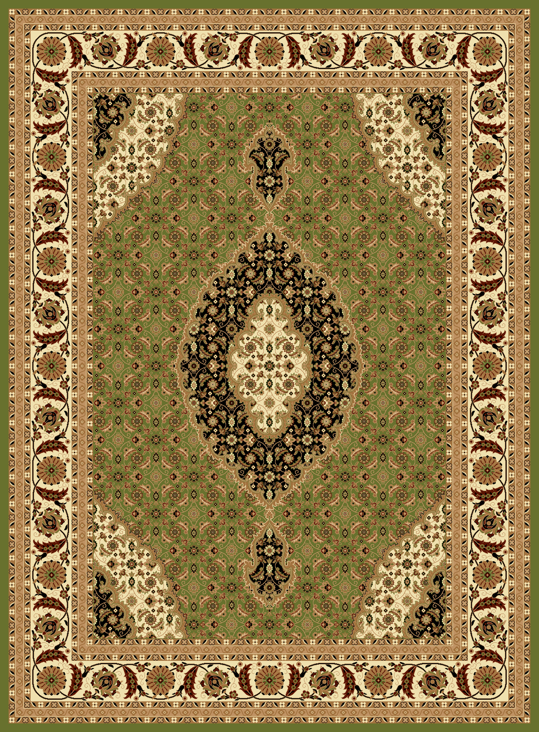 Persian Design 1 Million Point Heatset Monalisa T02 Area Rugs by Rug Factory Plus - Rug Factory Plus