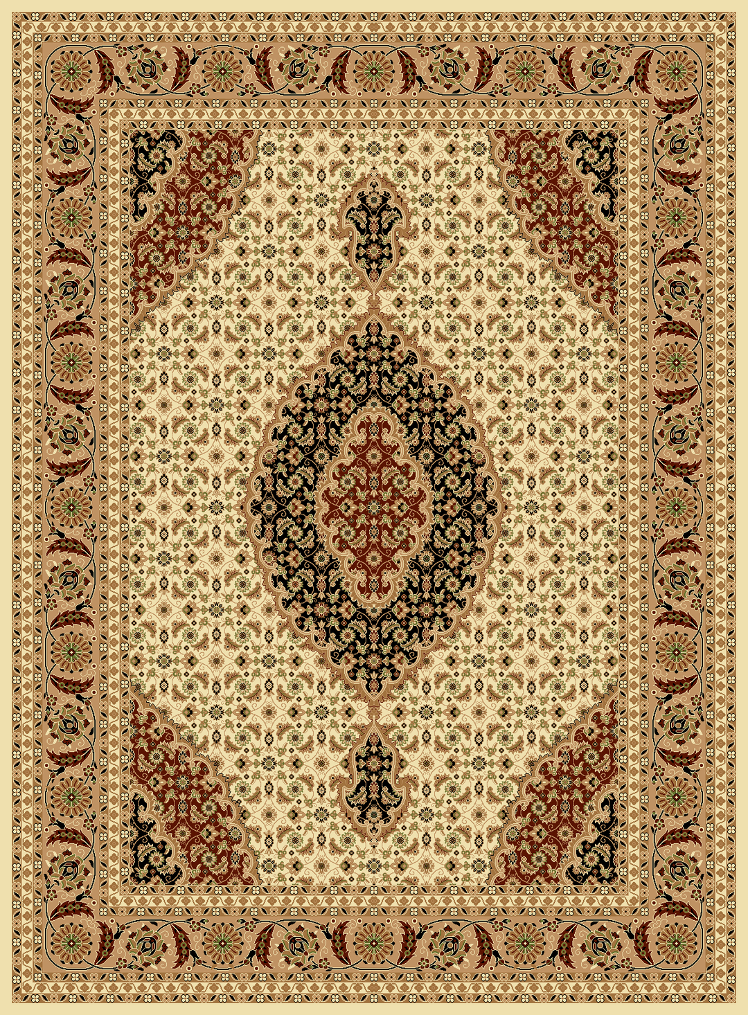 Persian Design 1 Million Point Heatset Monalisa T02 Area Rugs by Rug Factory Plus - Rug Factory Plus