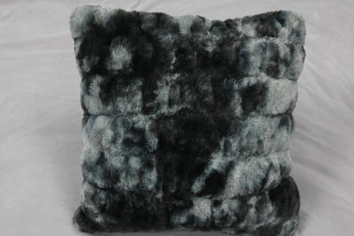 Nuevo Collection Faux Fur Pillow Tie-Dye Charcoal