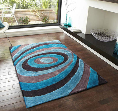 Luxurious Hand Carved Vibrant Living Shag 105 Area Rug by Rug Factory Plus - Rug Factory Plus