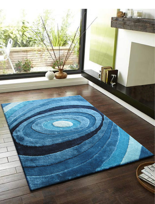 Luxurious Hand Carved Vibrant Living Shag 105 Area Rug by Rug Factory Plus - Rug Factory Plus