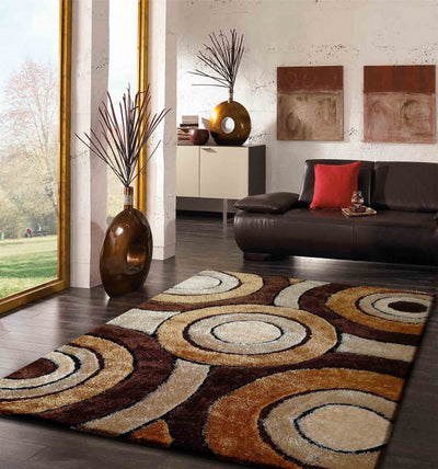 Luxurious Hand Carved Vibrant Living Shag 110 Area Rug by Rug Factory Plus - Rug Factory Plus