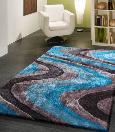 Luxurious Hand Carved Vibrant Living Shag 112 Area Rug by Rug Factory Plus - Rug Factory Plus