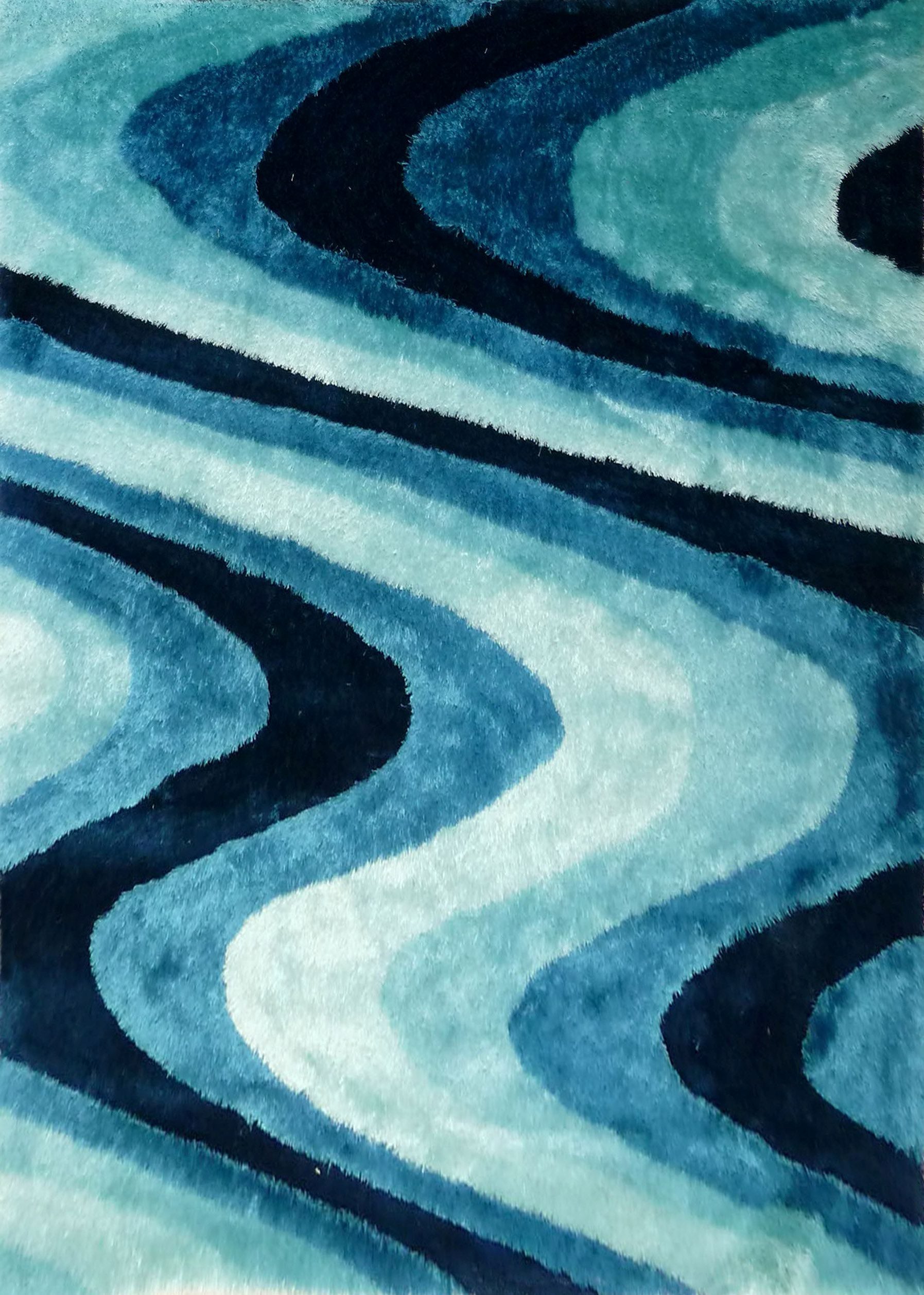 Luxurious Hand Carved Vibrant Living Shag 112 Area Rug by Rug Factory Plus - Rug Factory Plus