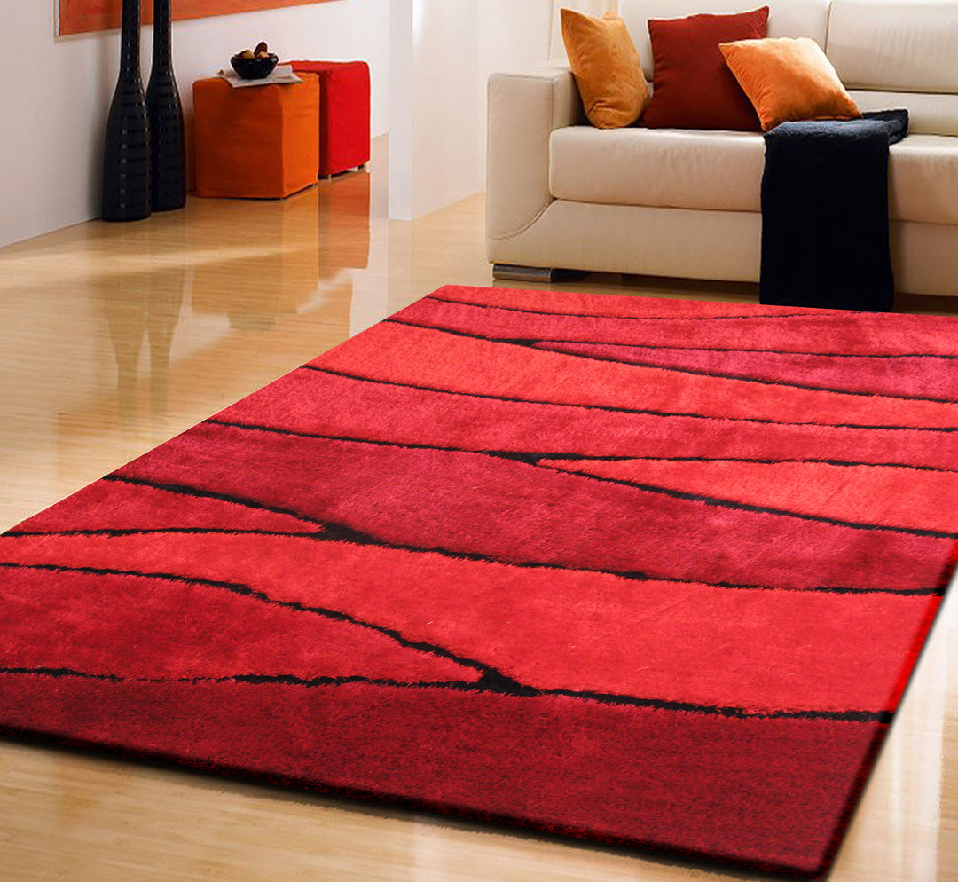 Luxurious Hand Carved Vibrant Living Shag 120 Area Rug by Rug Factory Plus - Rug Factory Plus