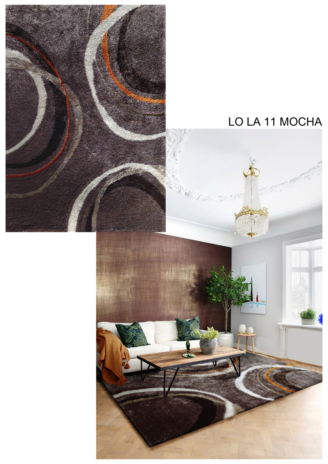 Vibrant Hand Tufted Modern Shag Lola 11 Area Rug by Rug Factory Plus