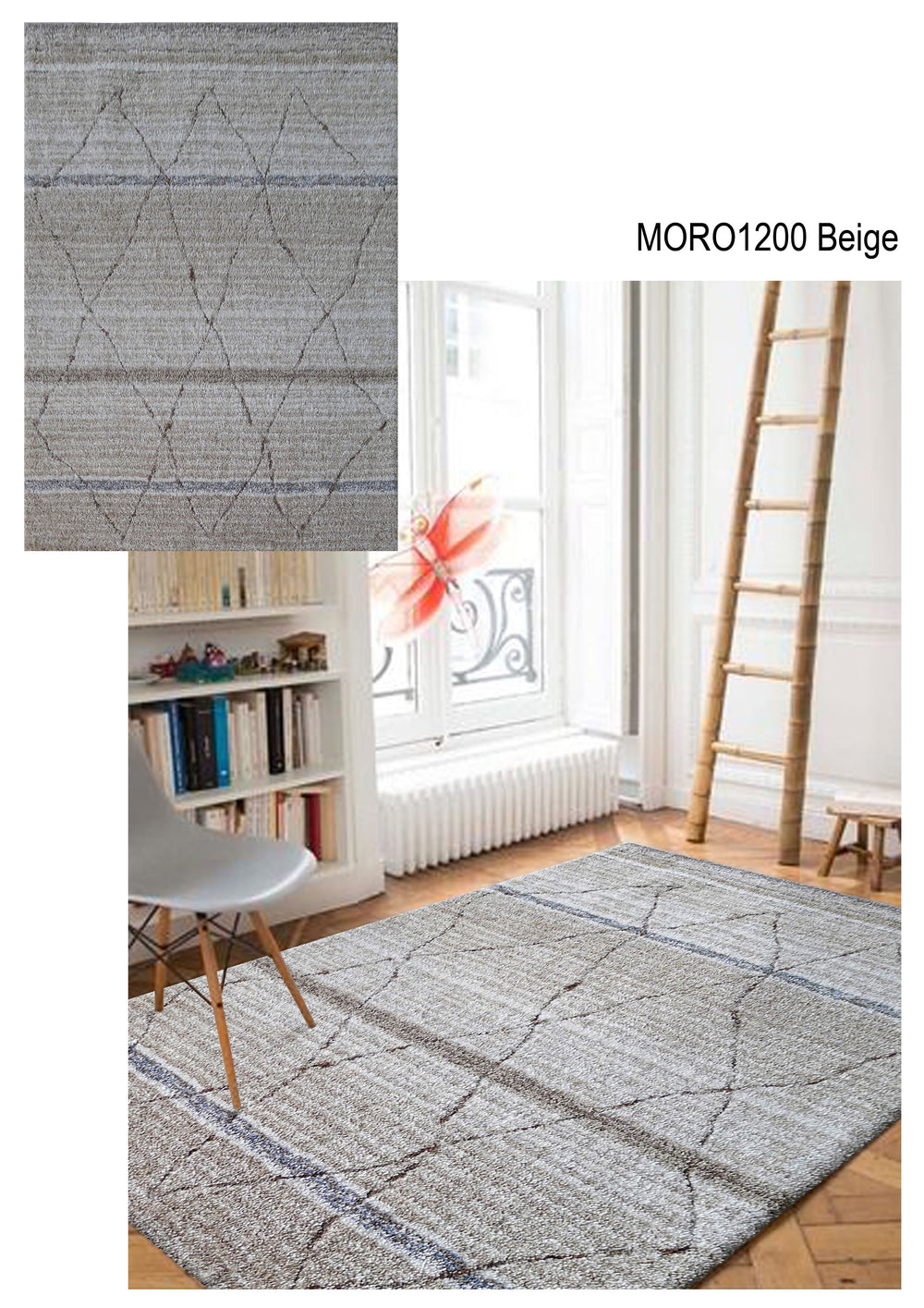 Velvet Soft Hand Tufted Modern Moro Shag 1200 Area Rug by Rug Factory Plus - Rug Factory Plus