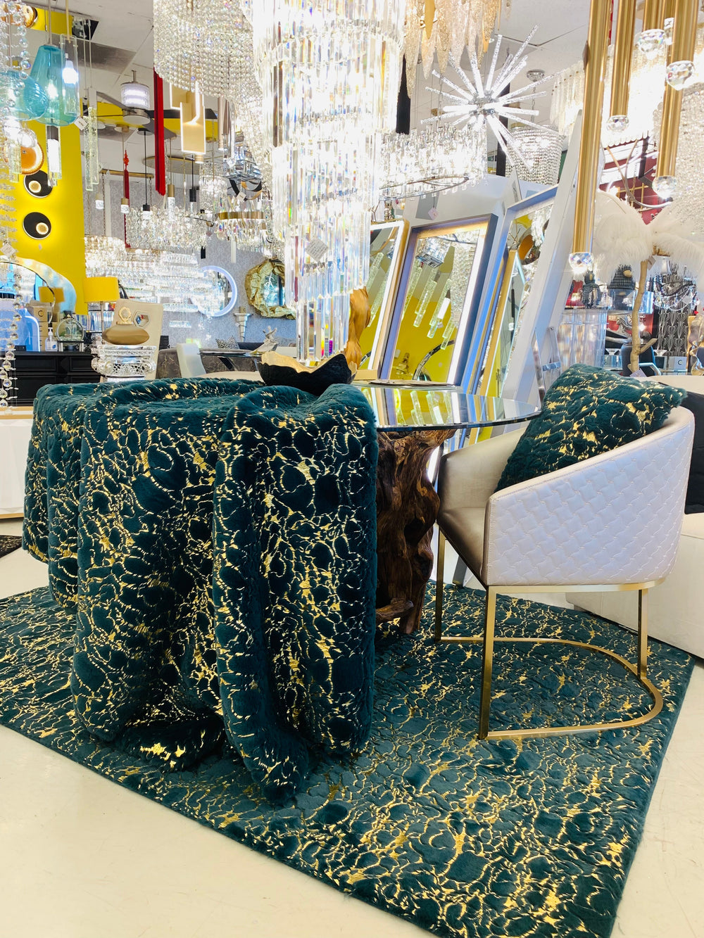 Metallic Area Rug Kingston
