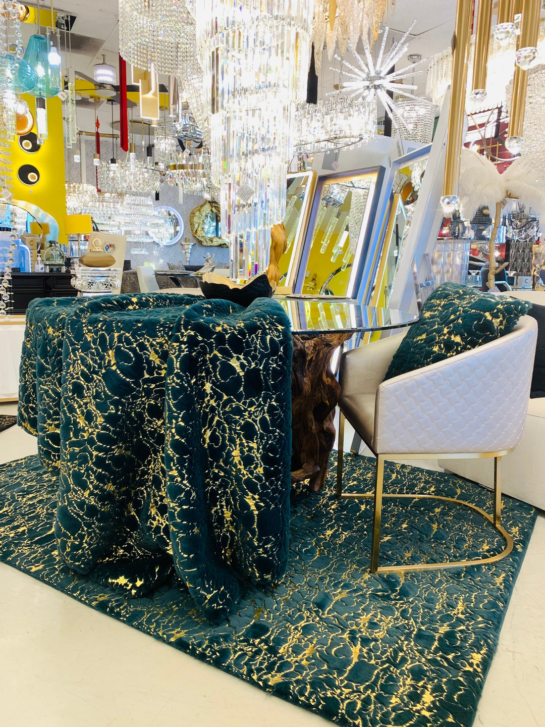 Metallic Area Rug Kingston