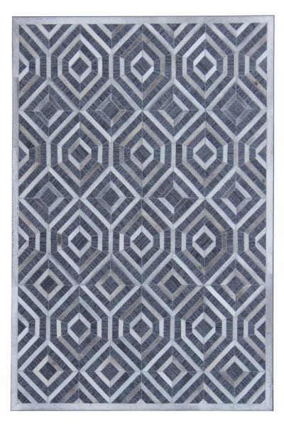 Durable Handmade Natural Leather Patchwork Cowhide PCH159 Area Rug by Rug Factory Plus - Rug Factory Plus