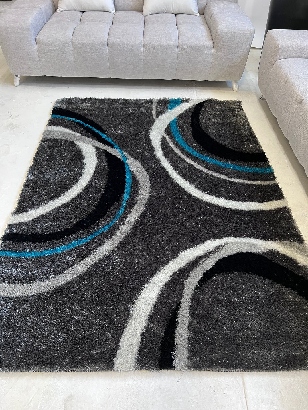 Vibrant Hand Tufted Modern Shag Lola 11 Area Rug by Rug Factory Plus