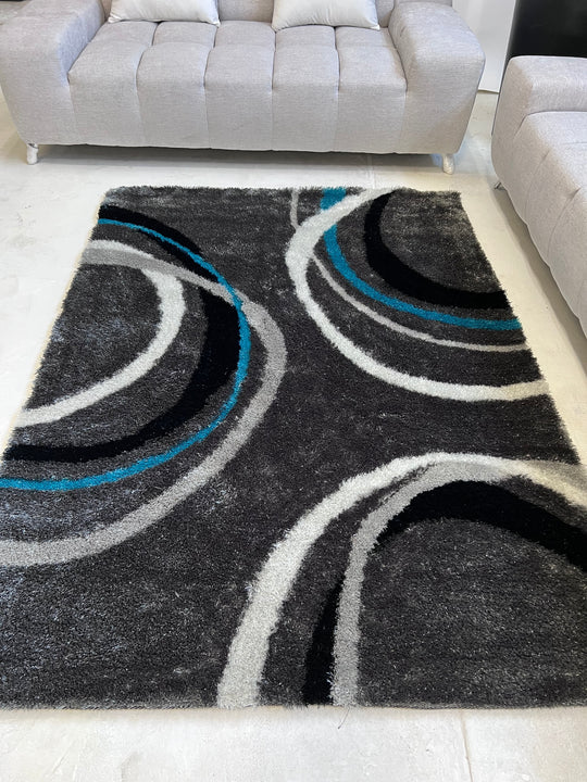 Vibrant Hand Tufted Modern Shag Lola 11 Area Rug by Rug Factory Plus