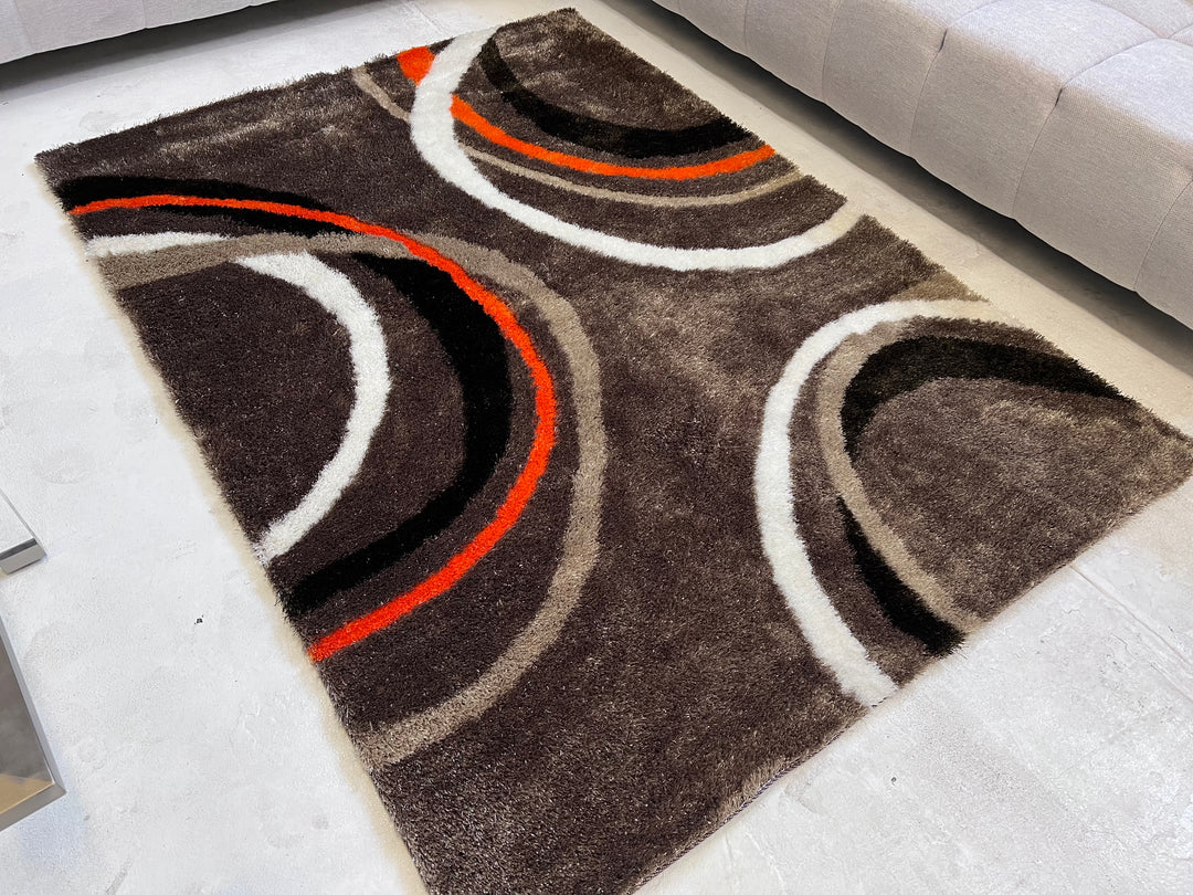 Vibrant Hand Tufted Modern Shag Lola 11 Area Rug by Rug Factory Plus