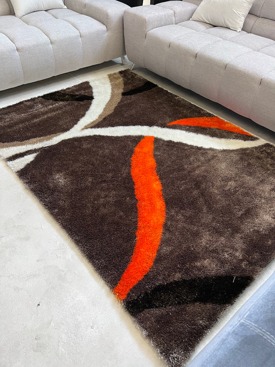 Vibrant Hand Tufted Modern Shag Lola 14 Area Rug by Rug Factory Plus