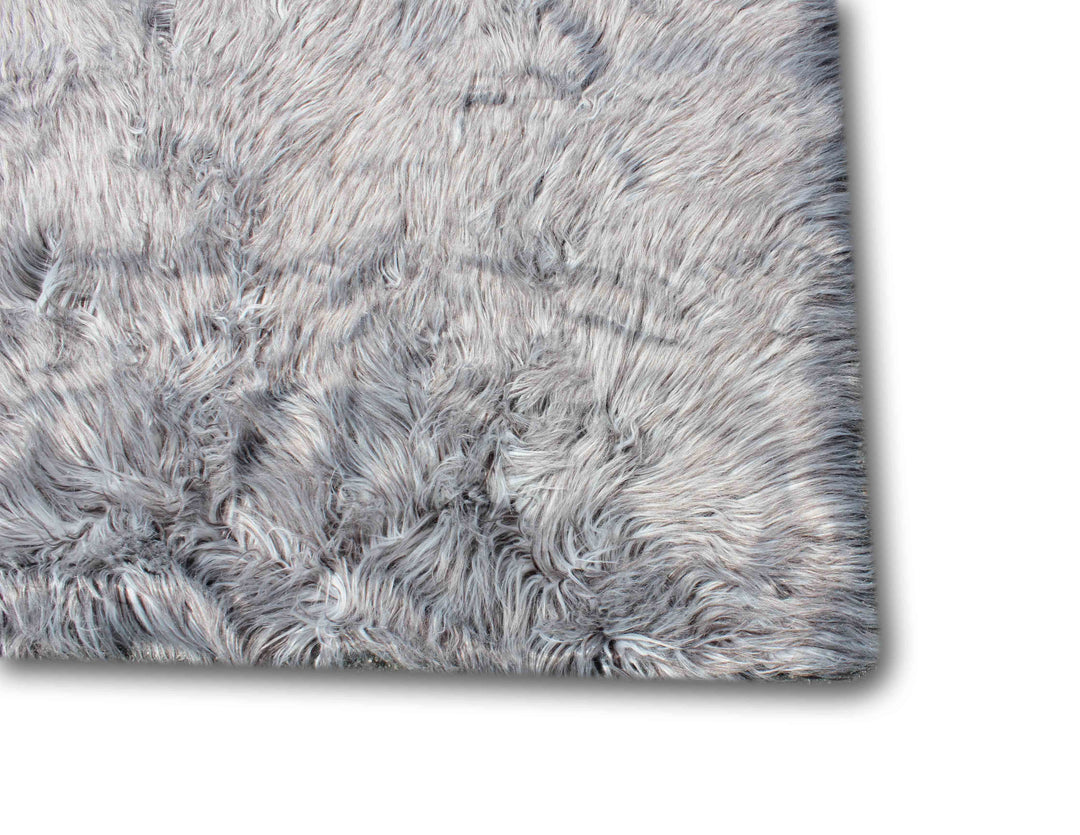 Modern Fox Faux Fur Luxury Area Rug Appx. 3" Pile Height by Rug Factory Plus - Rug Factory Plus