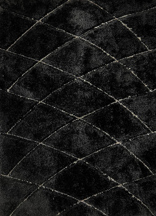 Sorrento 722 Black Shag Area Rug