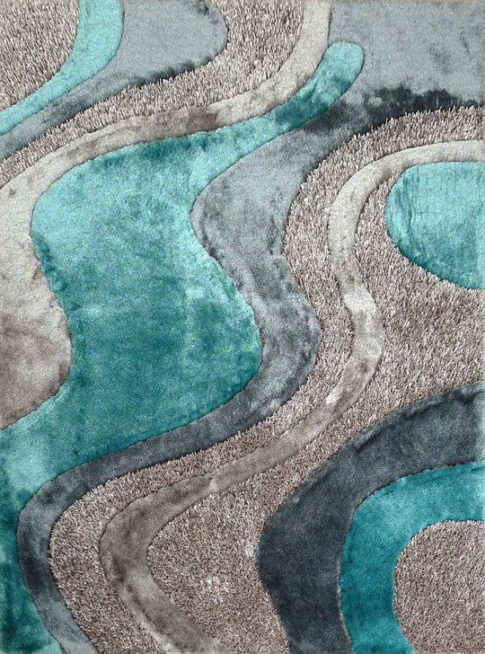 Hand Tufted Multi-textural Designer Shag S.V.D. 29 Area Rug by Rug Factory Plus - Rug Factory Plus