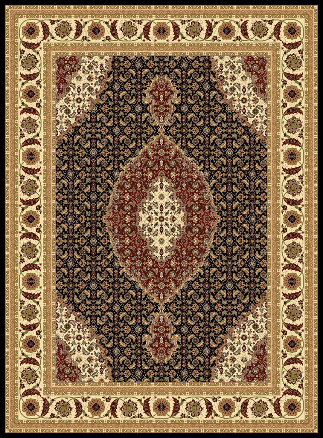 Persian Design 1 Million Point Heatset Monalisa T02 Area Rugs by Rug Factory Plus - Rug Factory Plus