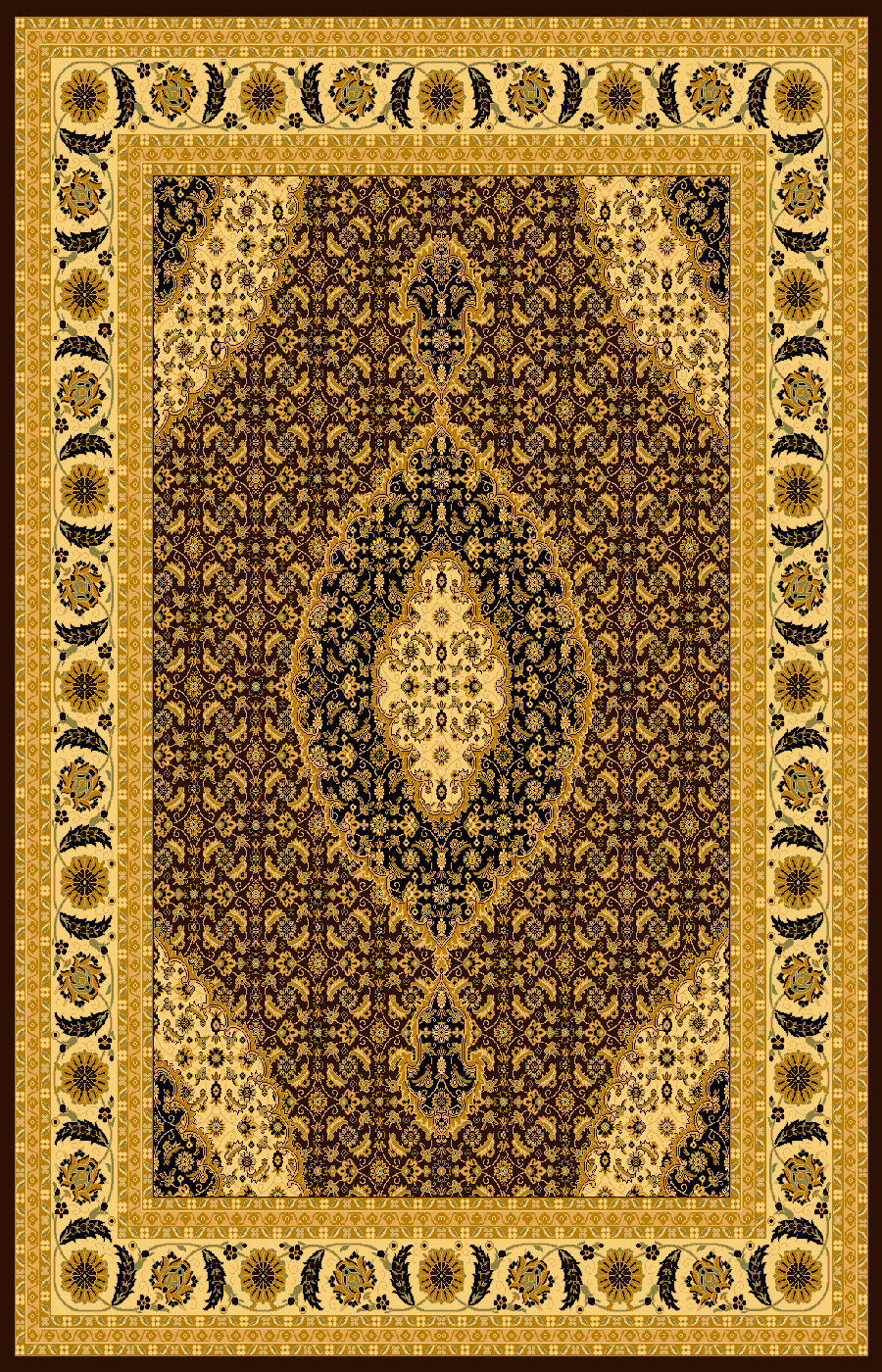 Persian Design 1 Million Point Heatset Monalisa T02 Area Rugs by Rug Factory Plus - Rug Factory Plus