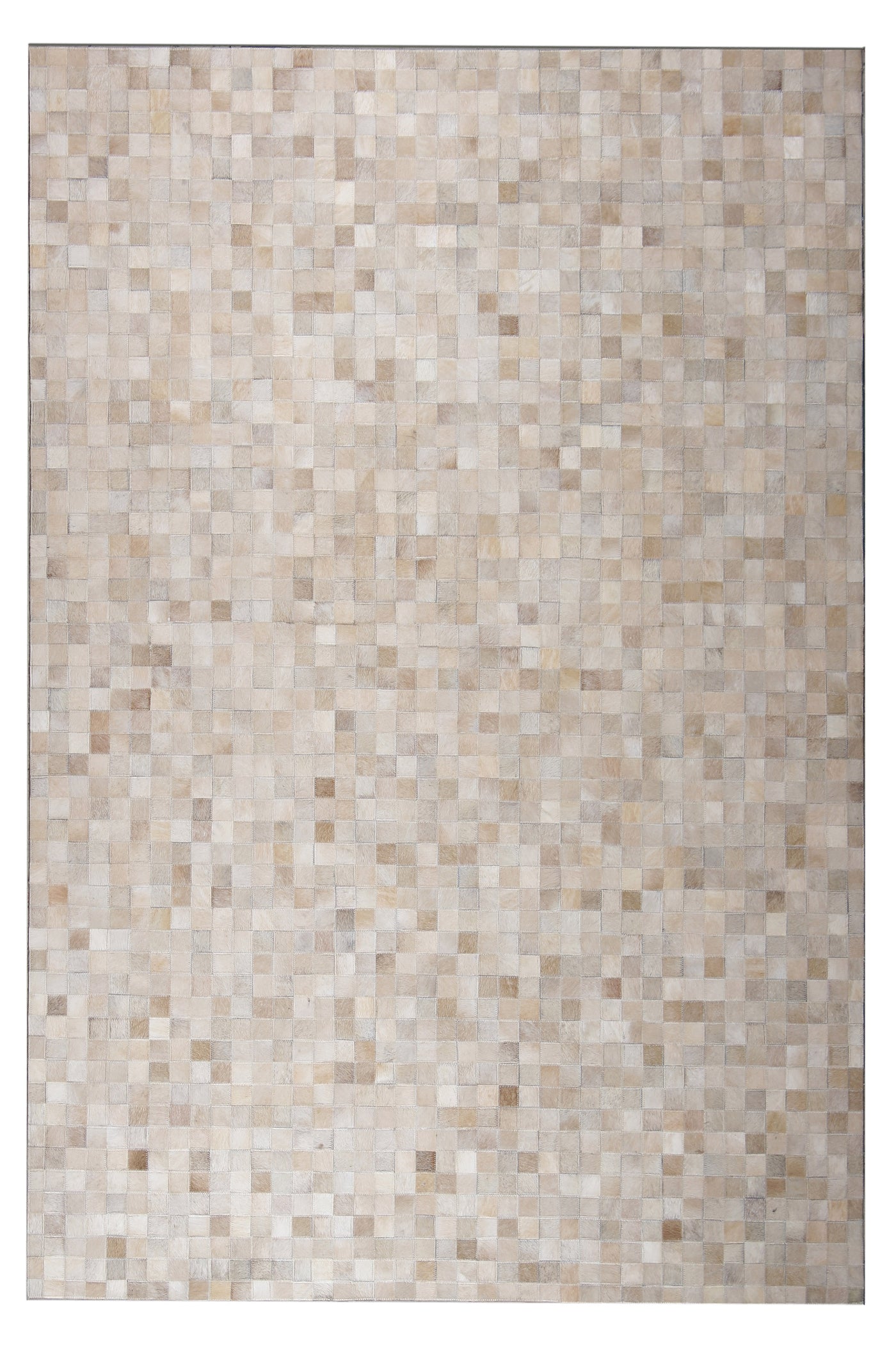 Durable Handmade Natural Leather Patchwork Cowhide Tikkul Area Rug by Rug Factory Plus - Rug Factory Plus