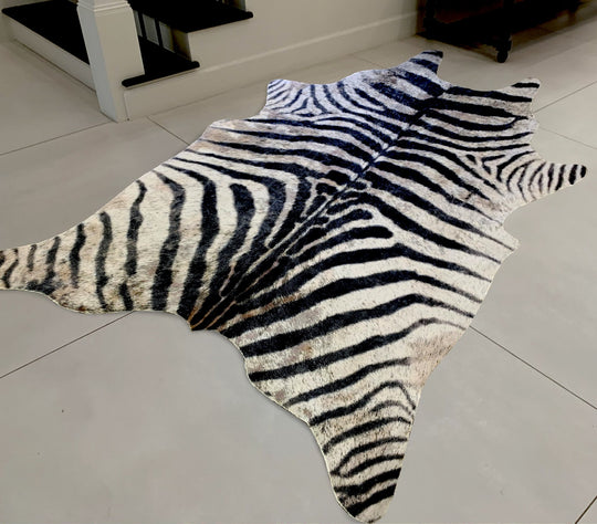 Vegan Zebra Print Hide