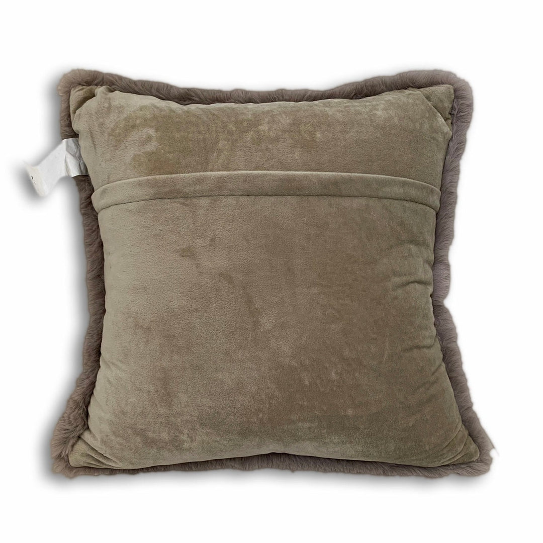 Modern Soft Luxury Chinchilla Feel Faux Fur Pillow by Rug Factory Plus - Rug Factory Plus