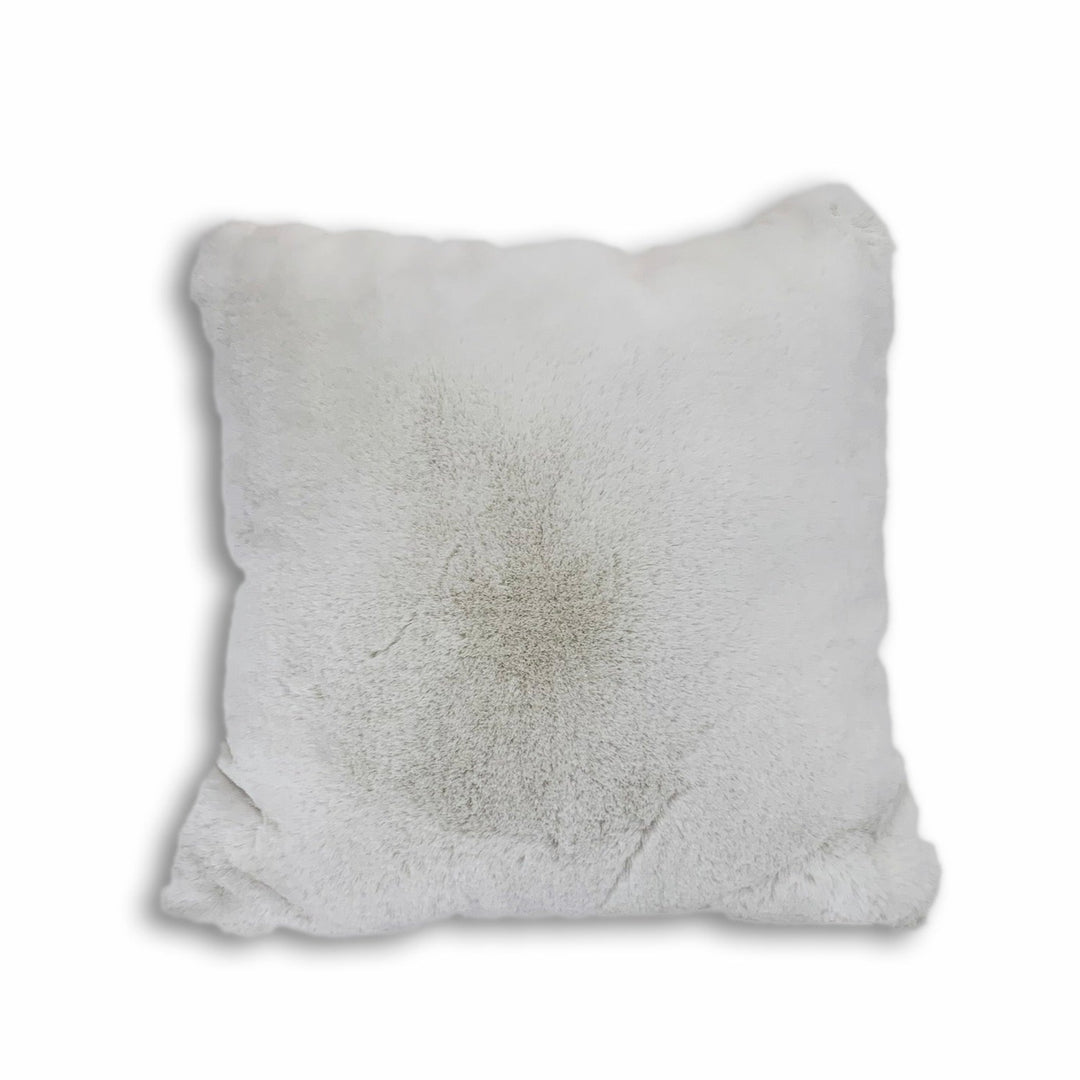 Chinchilla Feel Faux Fur Pillow by Rug Factory Plus