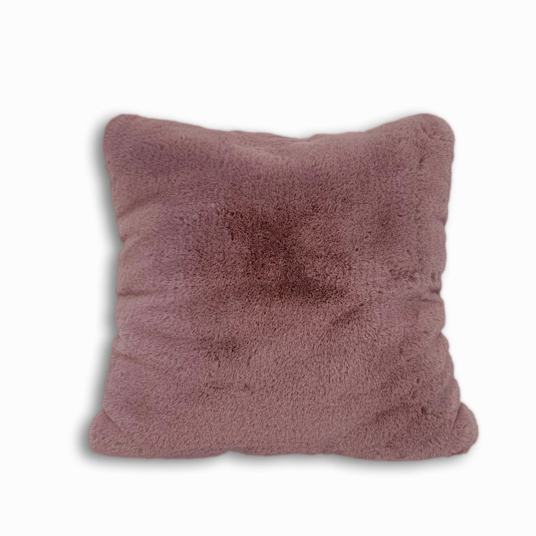 Chinchilla Feel Faux Fur Pillow by Rug Factory Plus