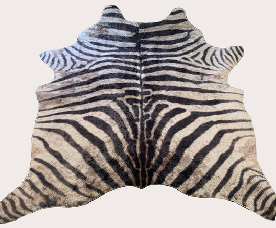 Vegan Zebra Print Hide