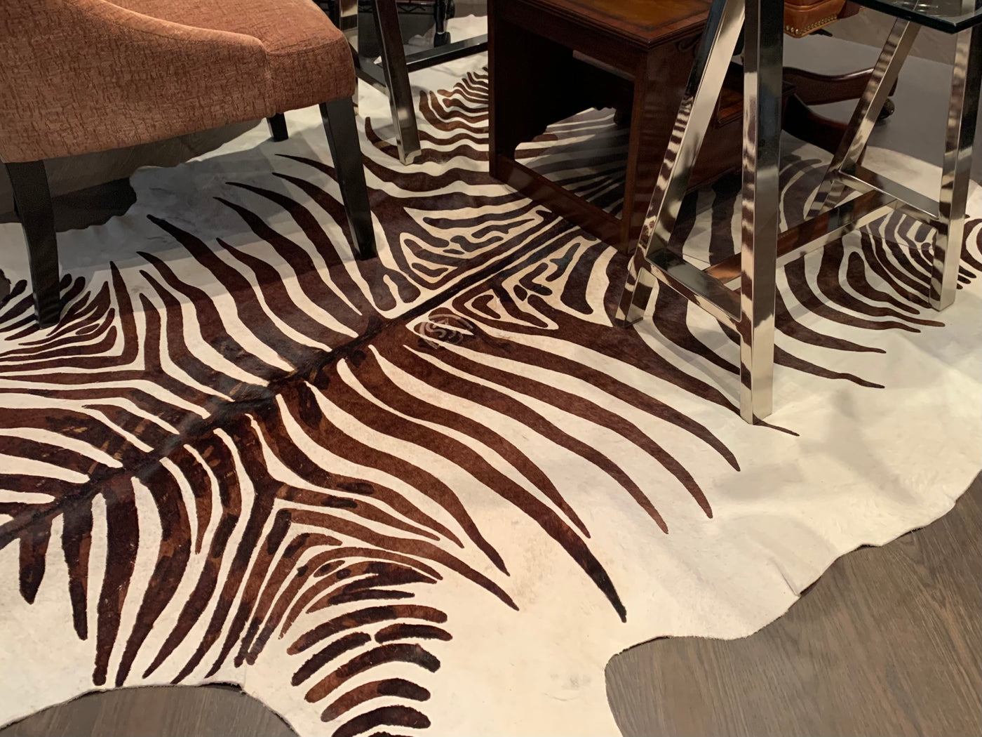 Real Leather Metallic Cowhide by Rug Factory Plus