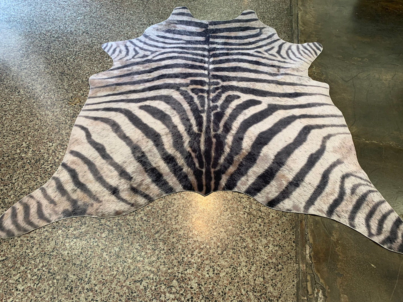 Vegan Zebra Print Hide